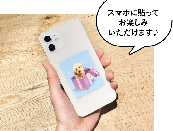 スマホに貼ってお楽しみいただけます♪